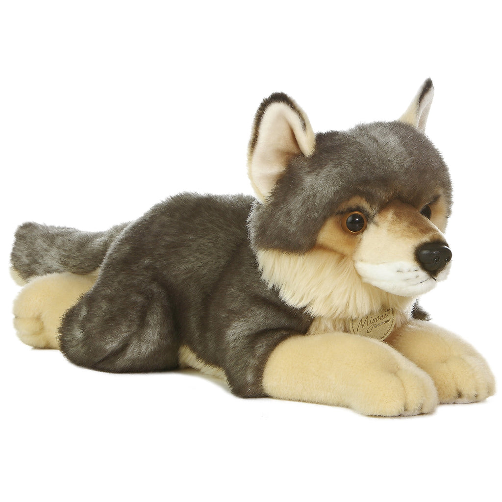 Aurora 10.5" Miyoni Wolf Plush Stuffed Animal Toy #10871