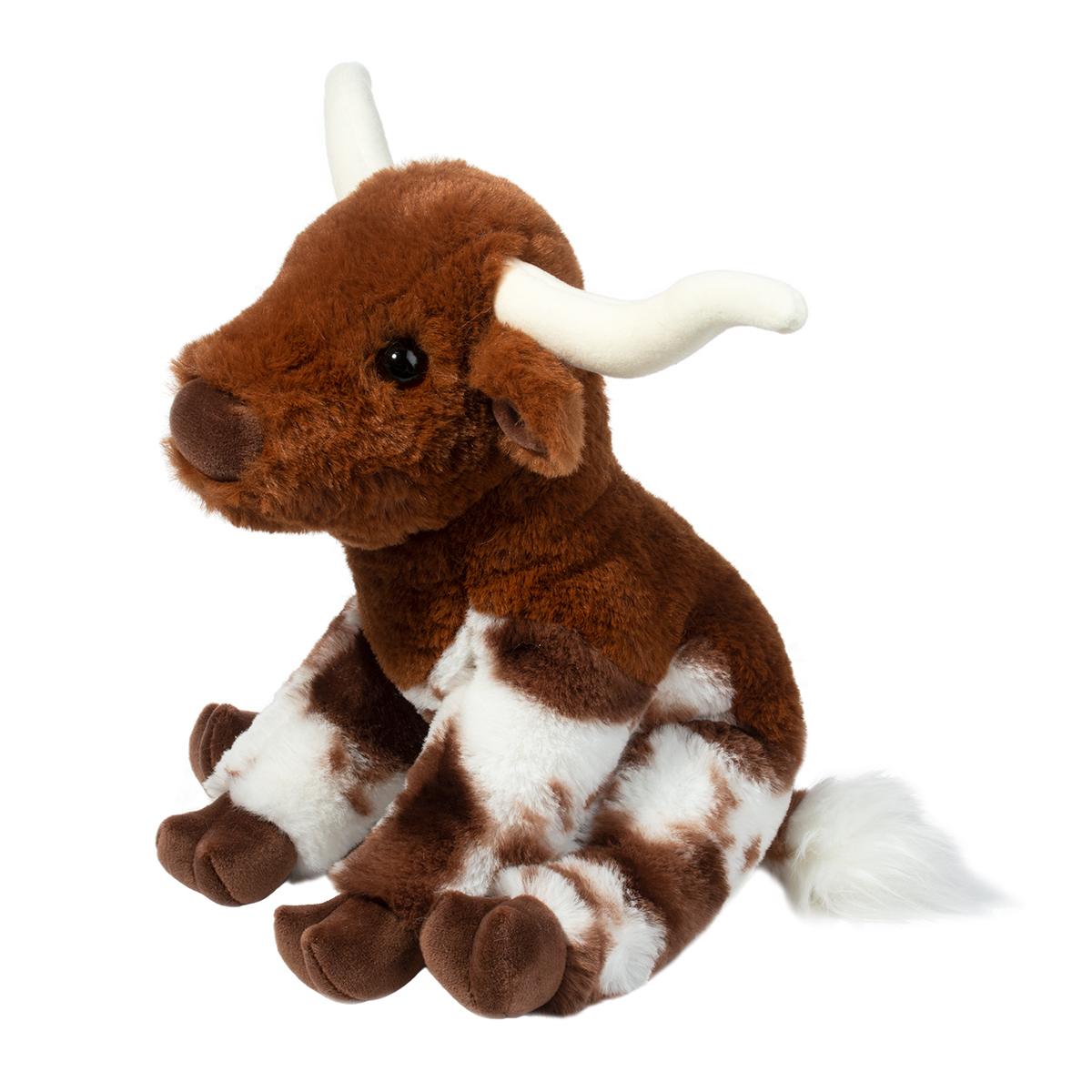 Douglas Cuddle Bixbie Soft Texas Longhorn Bull 9" Plush Stuffed Animal Toy #4624