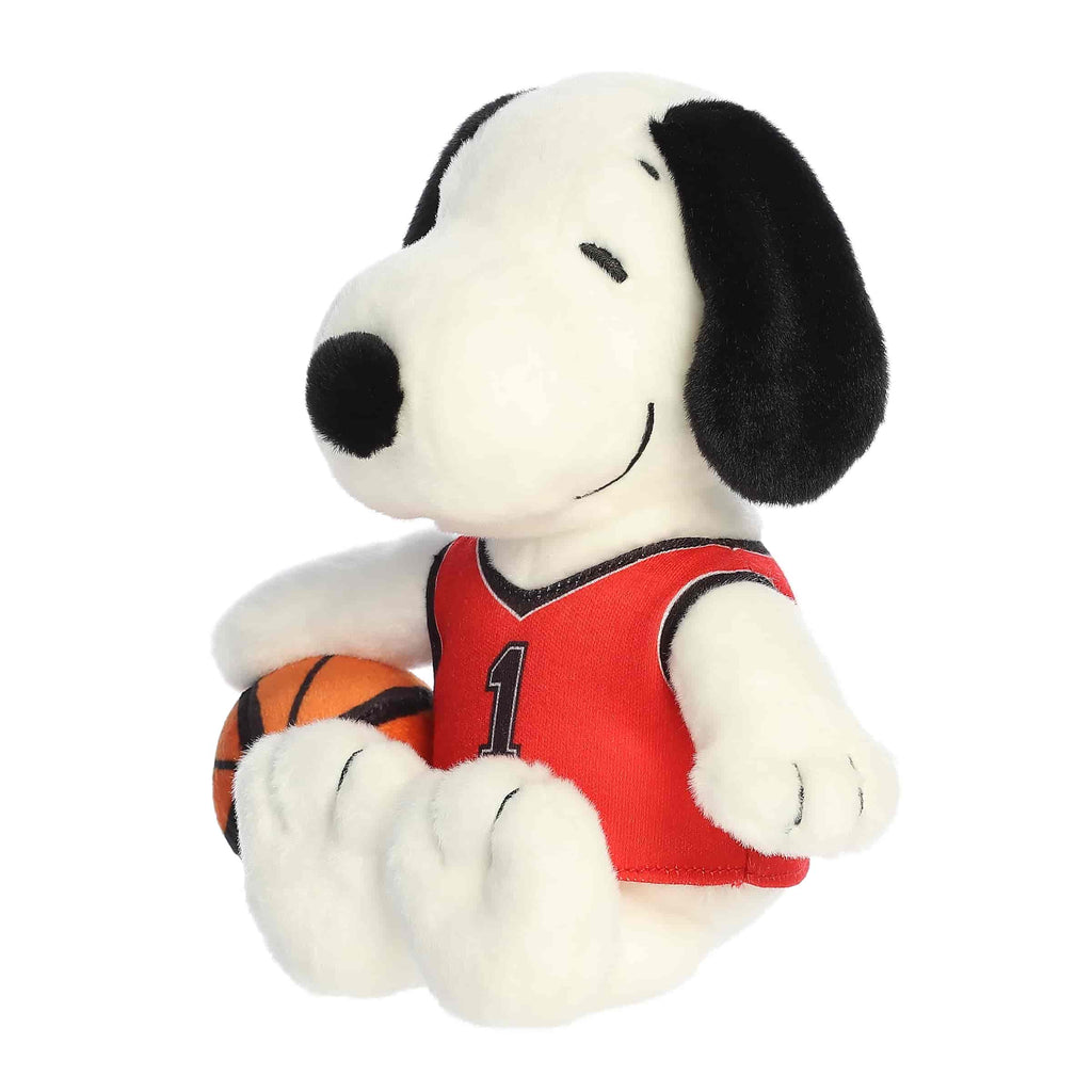 Aurora 8" Peanuts Basketball Snoopy Plush Stuffed Animal Toy #40555