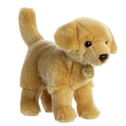 Aurora Realistic Miyoni Yellow Labrador Plush Stuffed Animal Toy 10" #26399