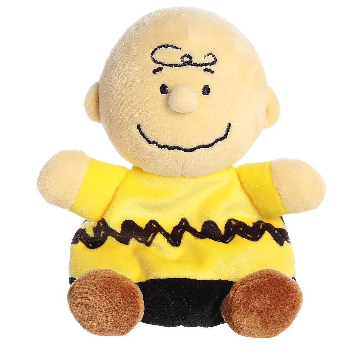 Aurora Peanuts Palm Pals Charlie Brown 5 inch Plush Stuffed Animal Toy #40472