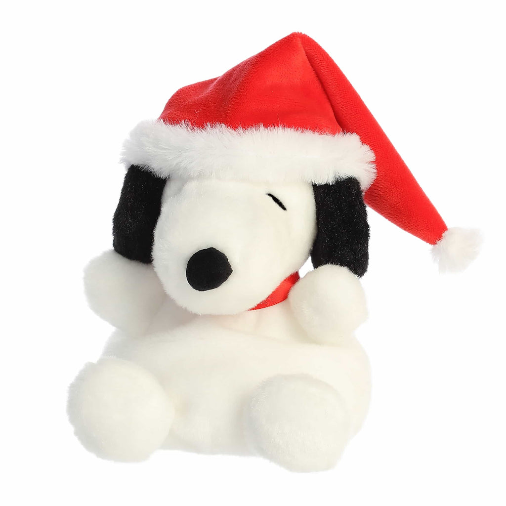 Aurora Peanuts Palm Pals Santa Snoopy 5 inch Plush Stuffed Animal Toy #40524
