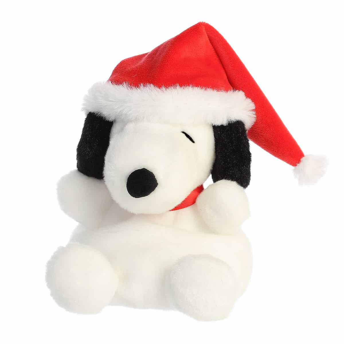 Aurora Peanuts Palm Pals Santa Snoopy 5 inch Plush Stuffed Animal Toy #40524