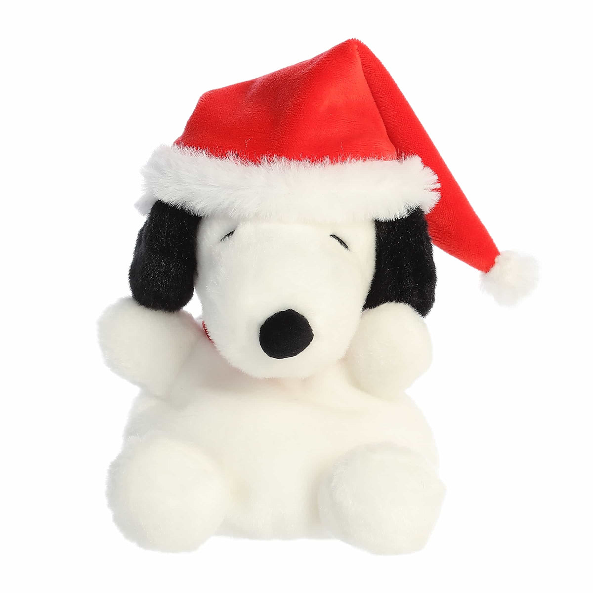 Santa Snoopy Palm Pals plush view 2