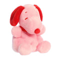 Aurora Palm Pals Valentine Snoopy Red Pink 5 inch Plush Stuffed Animal Toy
