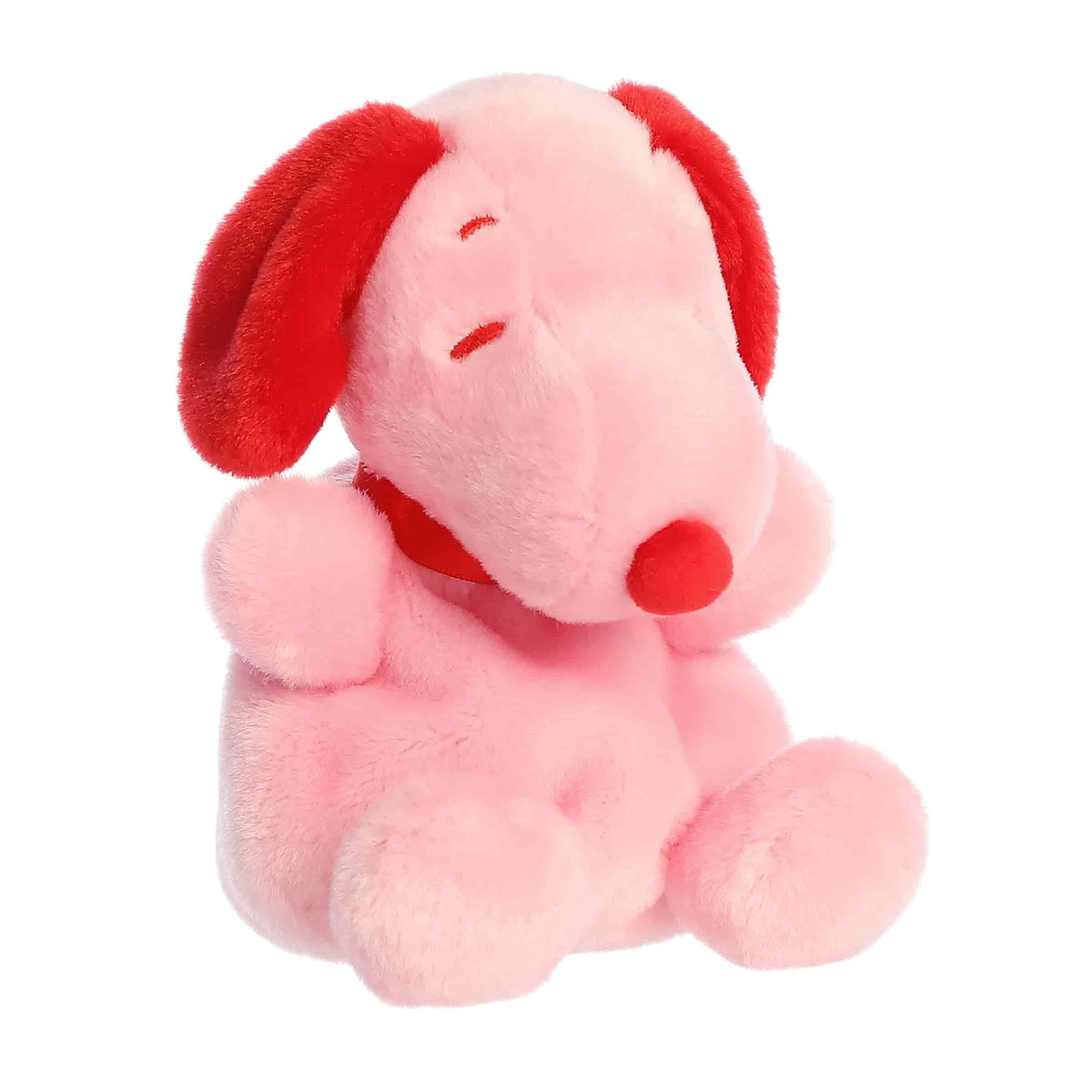 Aurora Palm Pals Valentine Snoopy Red Pink 5 inch Plush Stuffed Animal Toy
