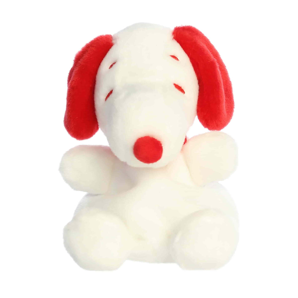 Aurora Palm Pals Valentine Snoopy Red White 5 inch Plush Stuffed Animal Toy