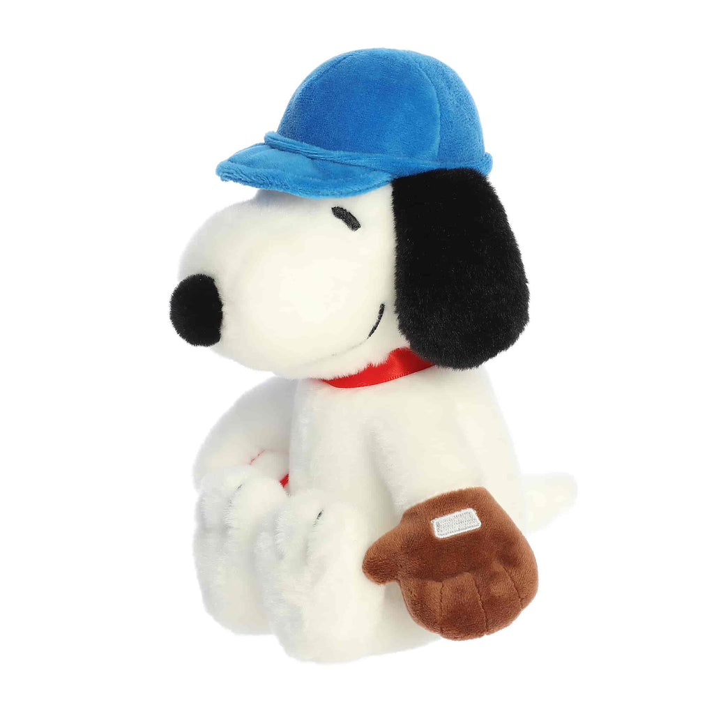 Aurora Peanuts Baseball Snoopy 8 inch Plush Stuffed Animal Toy