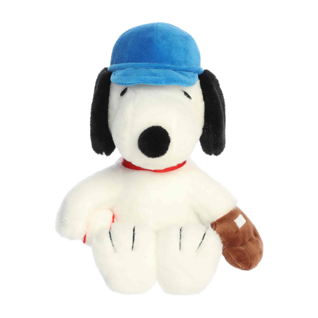 Aurora Peanuts Baseball Snoopy 8 inch Plush Stuffed Animal Toy
