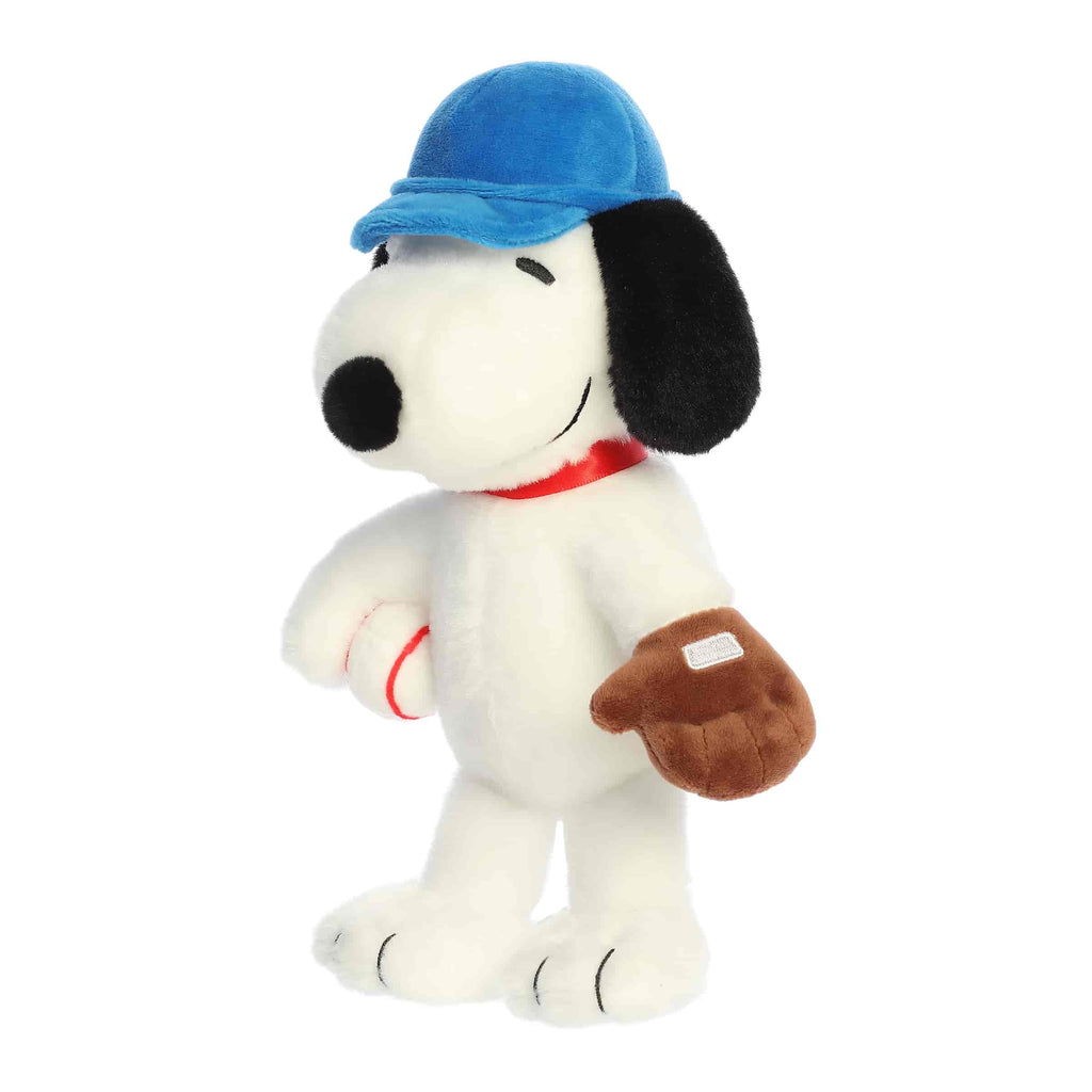 Aurora Peanuts Baseball Snoopy 8 inch Plush Stuffed Animal Toy