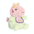Aurora Peppa Pig Palm Pals Baby Evie With Bib 5 inch Plush Stuffed Animal Toy