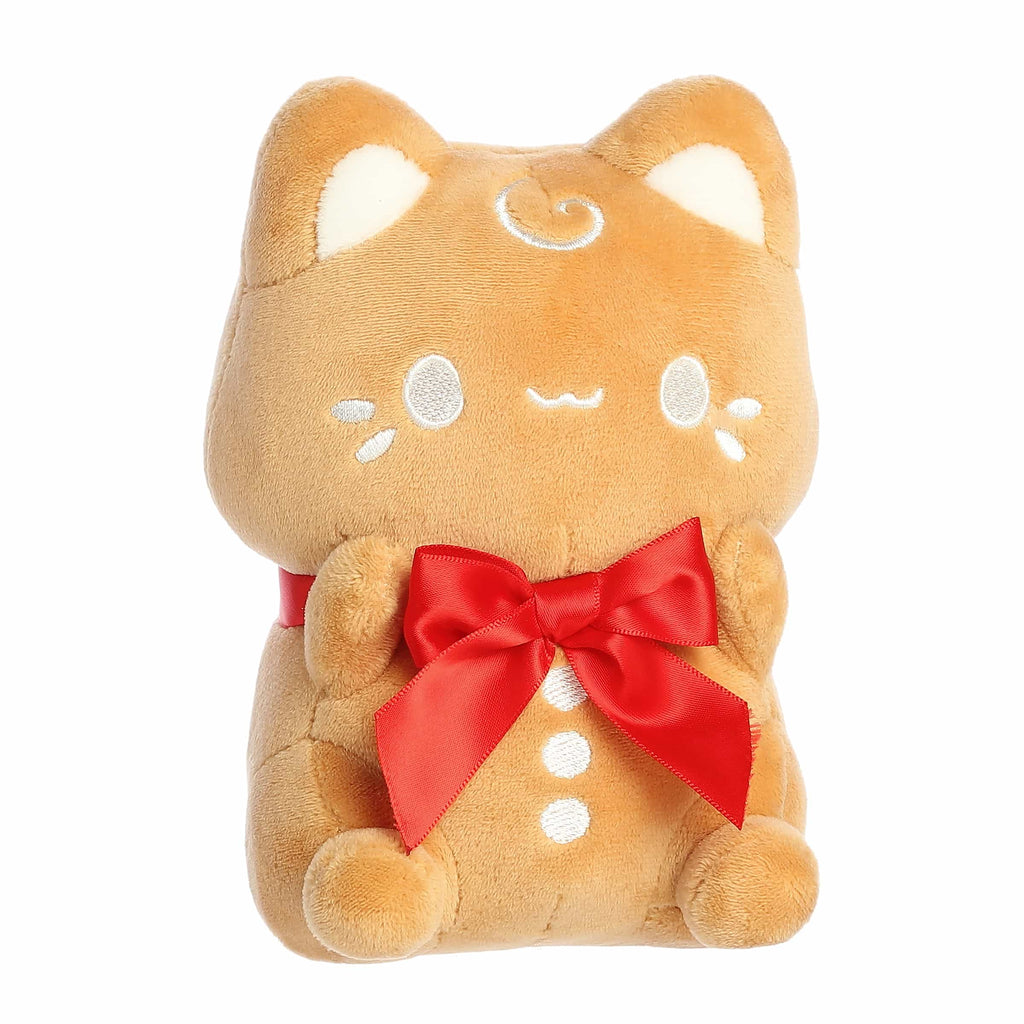 Aurora Tasty Peach Gingerbread Cookie Meowchi 7 inch Plush Stuffed Animal Toy