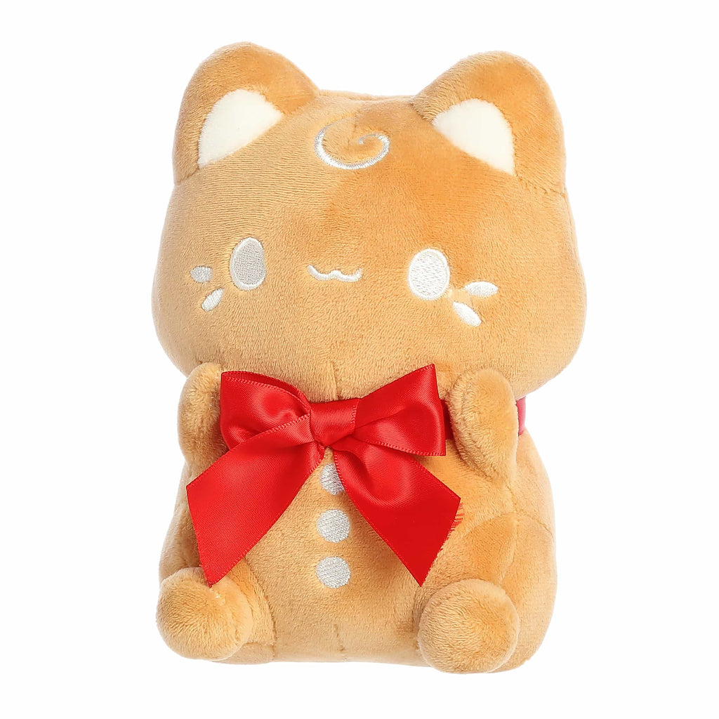 Aurora Tasty Peach Gingerbread Cookie Meowchi 7 inch Plush Stuffed Animal Toy