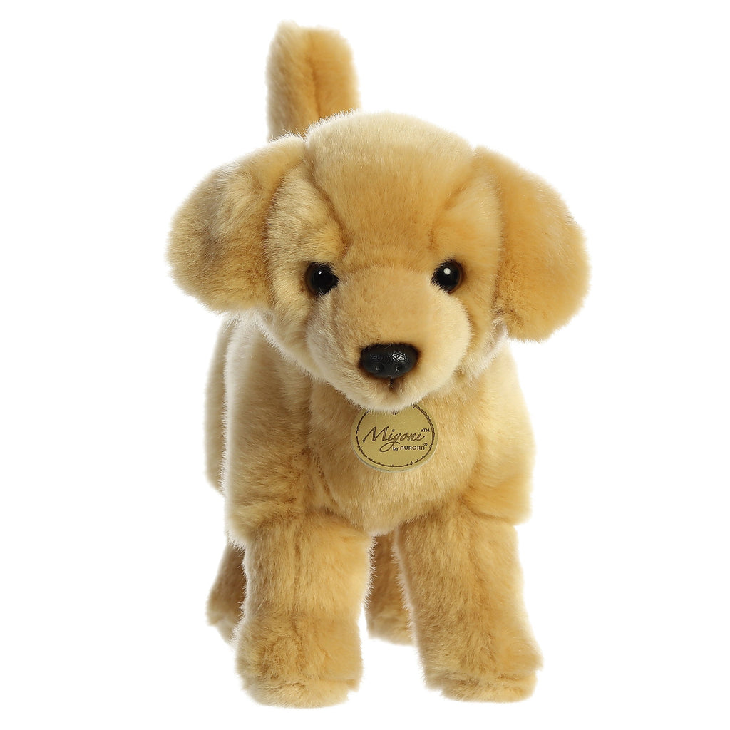 Aurora Realistic Miyoni Yellow Labrador Plush Stuffed Animal Toy 10" #26399