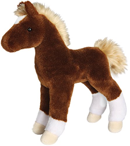 Douglas Cuddle Teak Chestnut Foal 10" Plush Stuffed Animal Toy #4542
