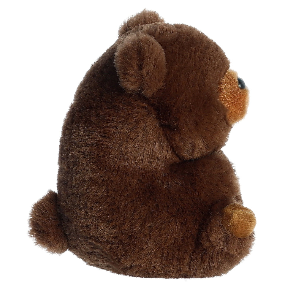 Aurora Round Rolly Pet Brambles Brown Bear Brown 5 " 16524 Plush Toy