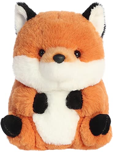 Aurora Round Rolly Pet Finley Fox Orange 5 " 16992 Plush Stuffed Animal Toy
