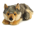 Aurora 11" Wolf - Lying 26264 Plush Stuffed Animal Toy