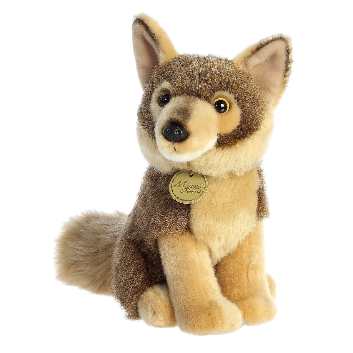 Aurora Realistic Miyoni Coyote Brown 9.5 " #26491 Plush Stuffed Animal Toy