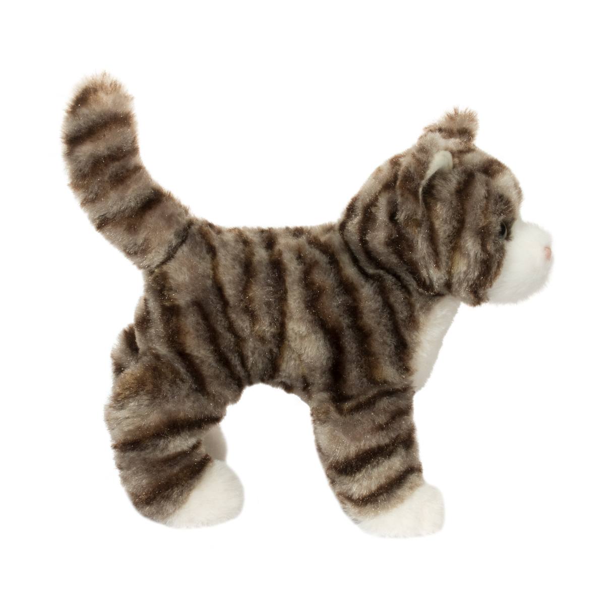 Douglas Cuddle Zigby Gray Stripe Cat 8" Plush Stuffed Animal Toy #4024