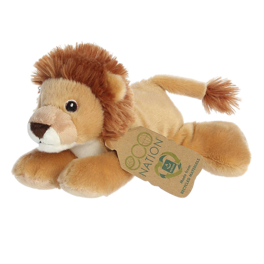 Aurora 8" Eco Softies Lion Plush Stuffed Animal Toy #35122