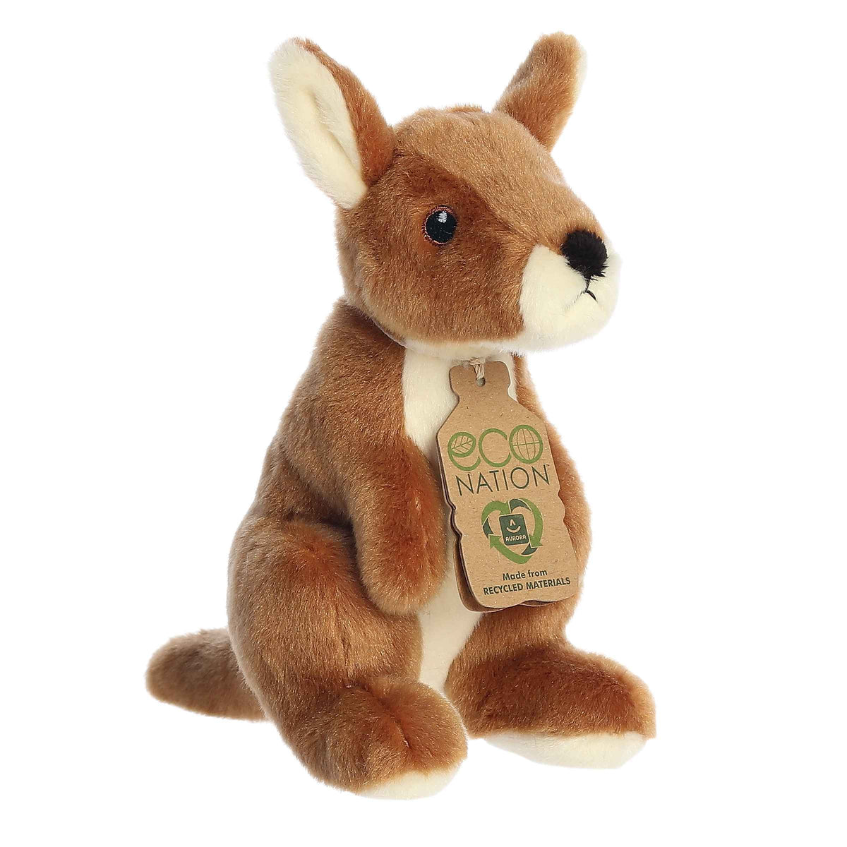 Aurora 8" Eco Softies Kangaroo Plush Stuffed Animal Toy #35162