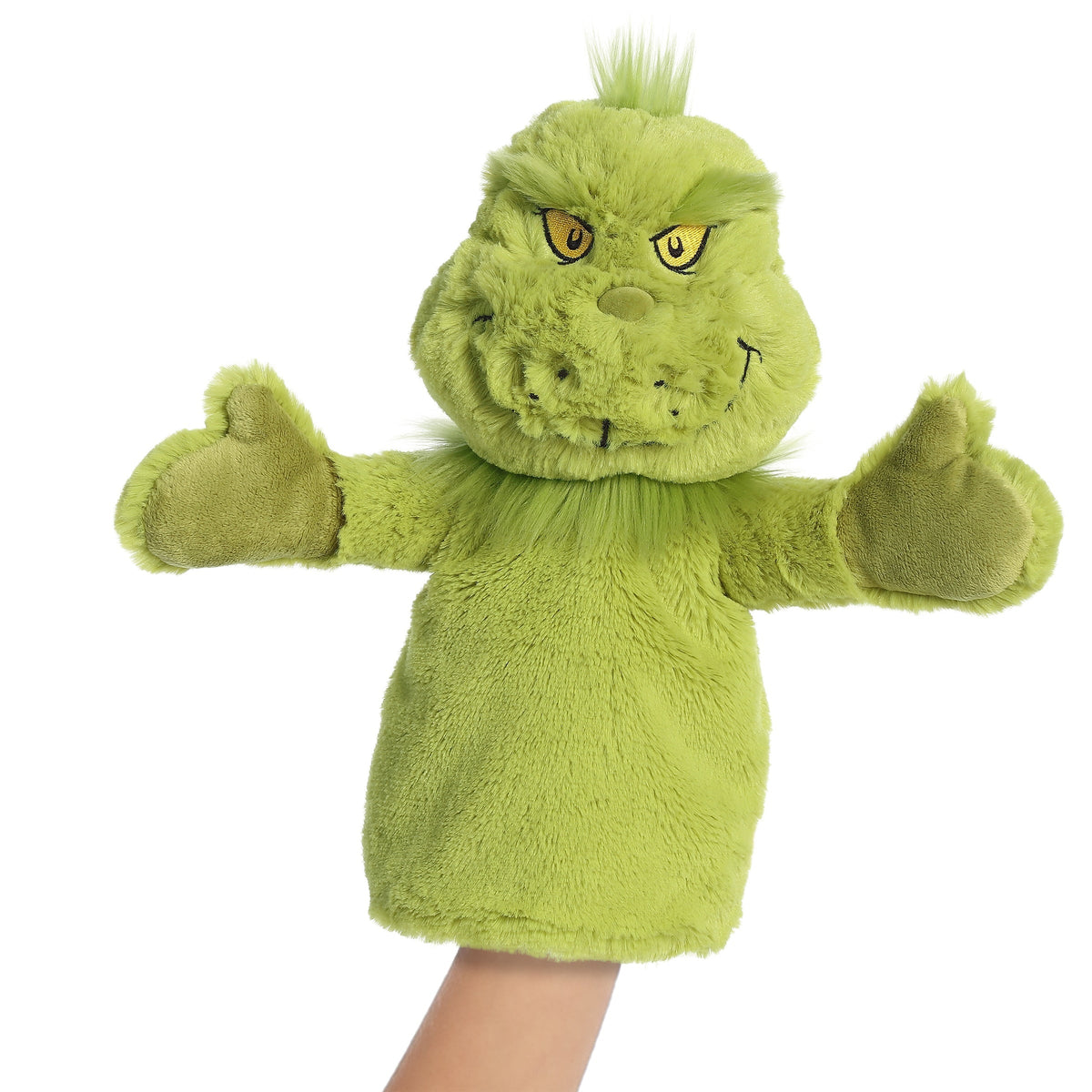 Aurora Whimsical Dr Seuss Grinch Hand Puppet Plush Stuffed Animal Toy 10" #15961