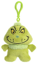 Aurora Dr. Seuss - 4" Grinch Keychain 15908 Plush Stuffed Animal Toy