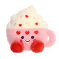 Aurora Palm Pals Harper Heart Latte 5 inch Plush Stuffed Animal Toy #77296