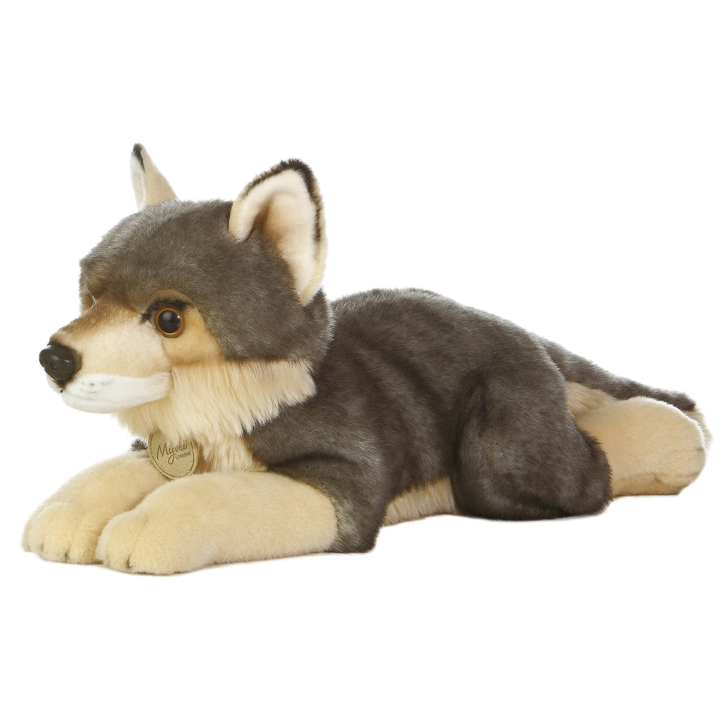 Aurora 10.5" Miyoni Wolf Plush Stuffed Animal Toy #10871