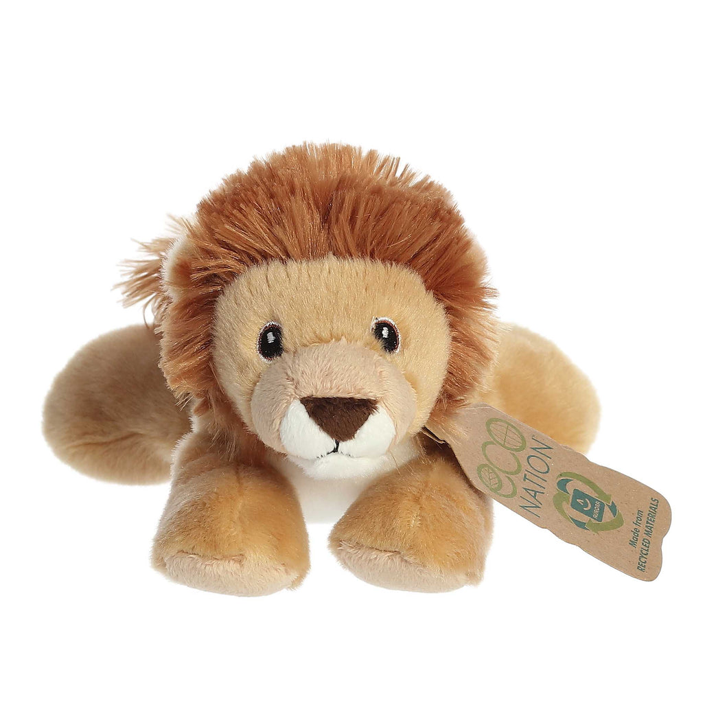 Aurora 8" Eco Softies Lion Plush Stuffed Animal Toy #35122