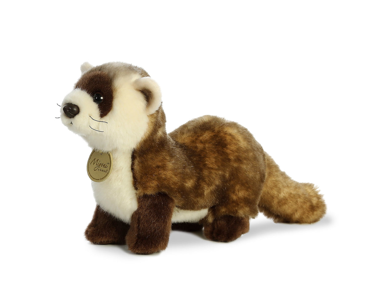Aurora Miyoni Black Footed Ferret 10.5 inch Plush Stuffed Animal Toy