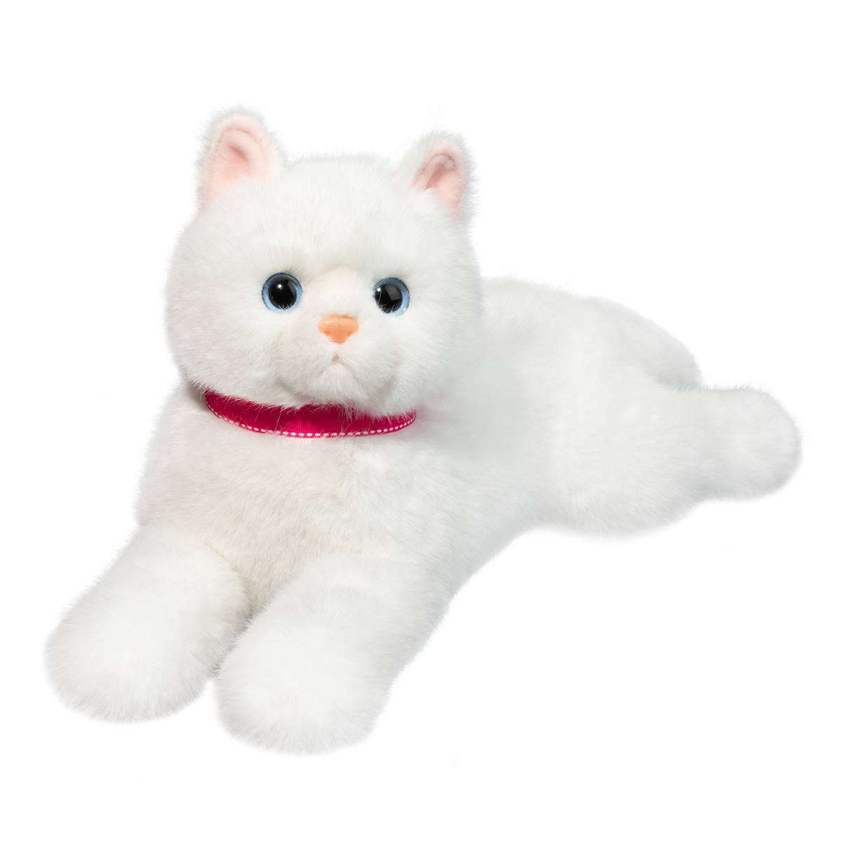 Douglas Cuddle Alba White Cat 15" Plush Stuffed Animal Toy #282