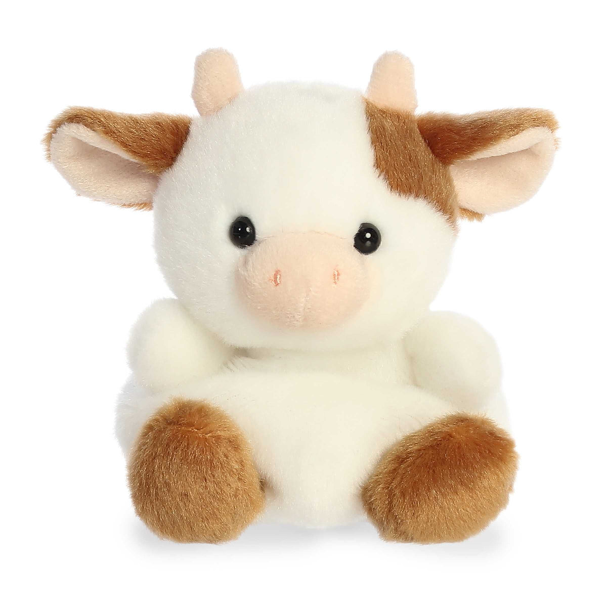 Aurora Palm Pals Caroline Brown Cow 5 inch Plush Stuffed Animal Toy #82172