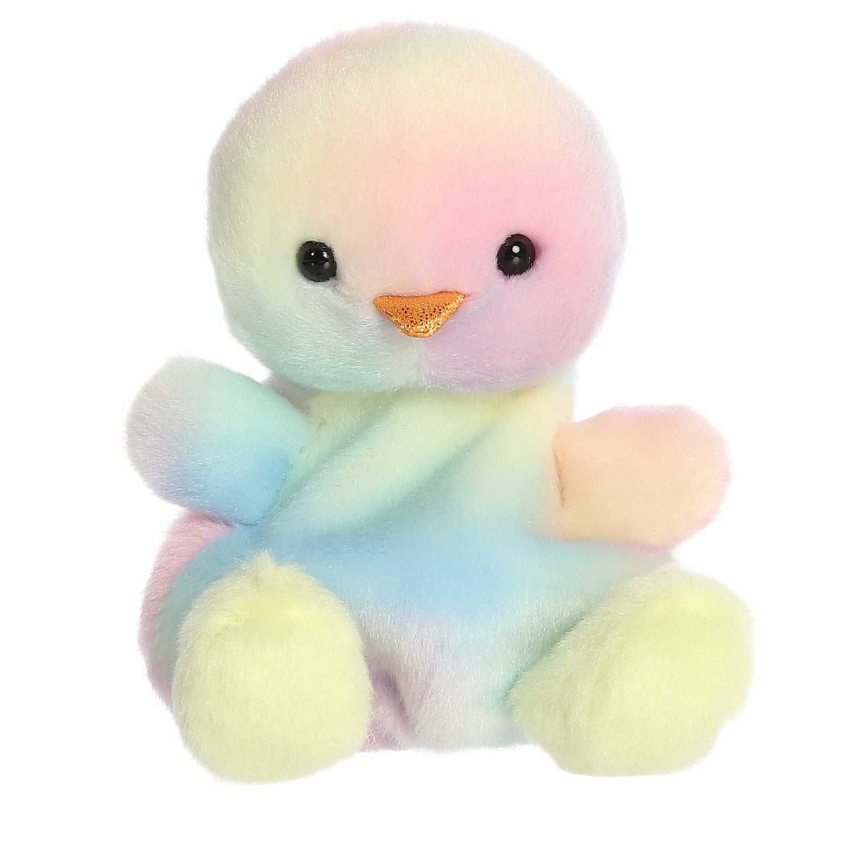 Aurora Palm Pals Aura Rainbow Chick 4 inch Plush Stuffed Animal Toy