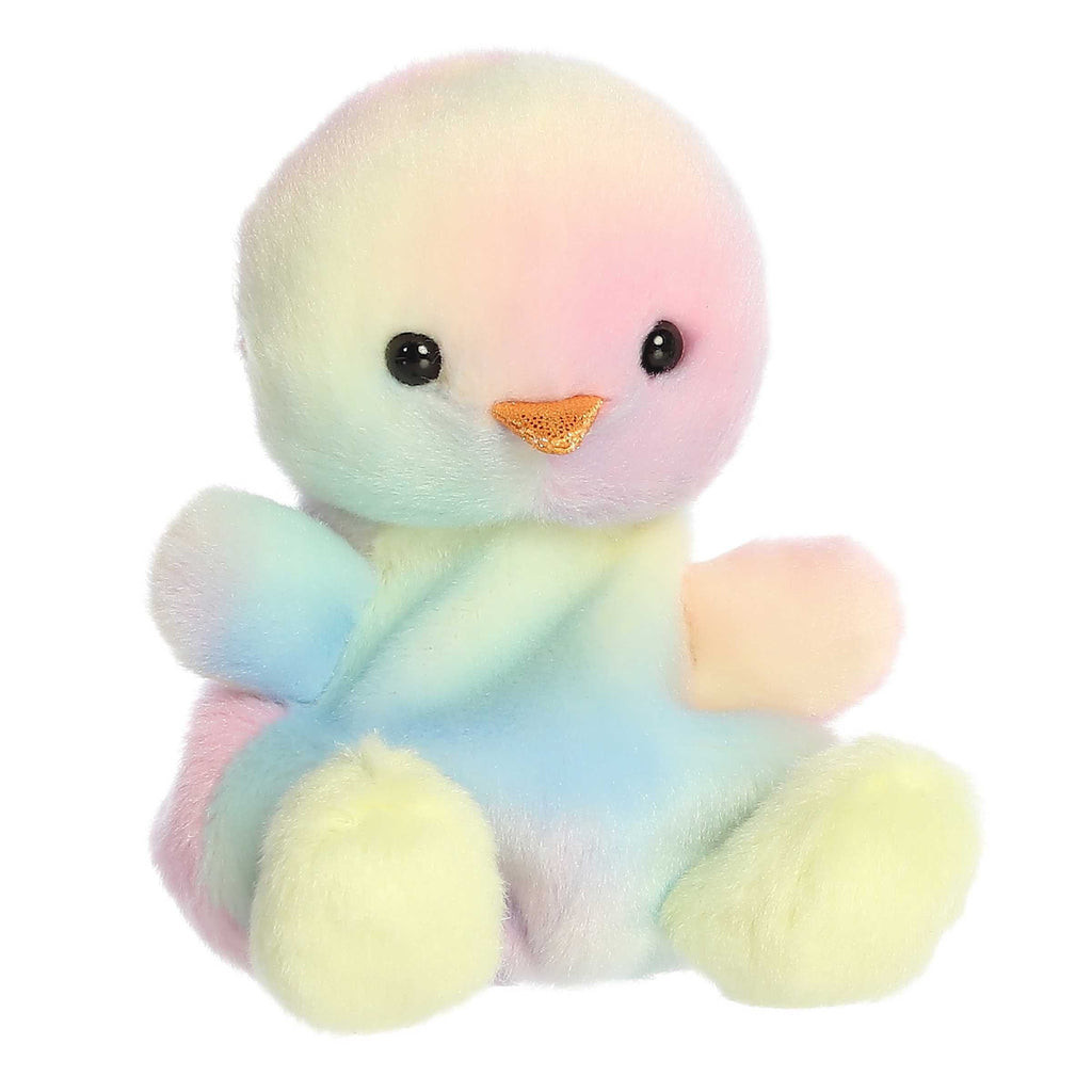 Aurora Palm Pals Aura Rainbow Chick 4 inch Plush Stuffed Animal Toy