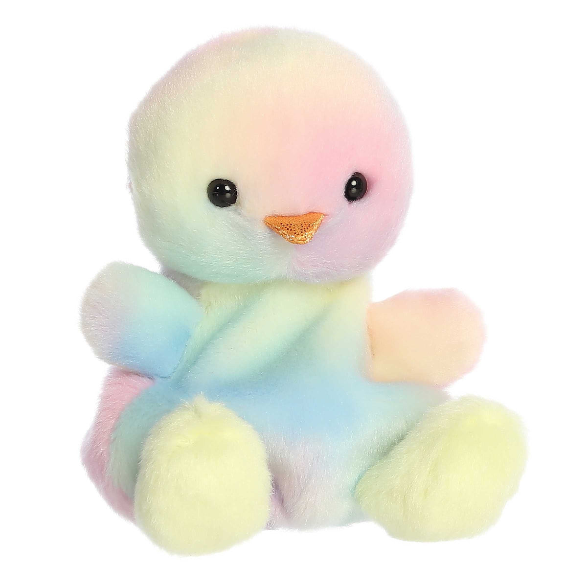 Aurora Palm Pals Aura Rainbow Chick 4 inch Plush Stuffed Animal Toy