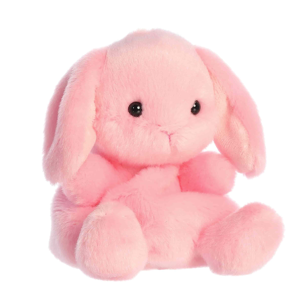 Aurora Palm Pals Petal Pink Lop Bunny 5 inch Plush Stuffed Animal Toy