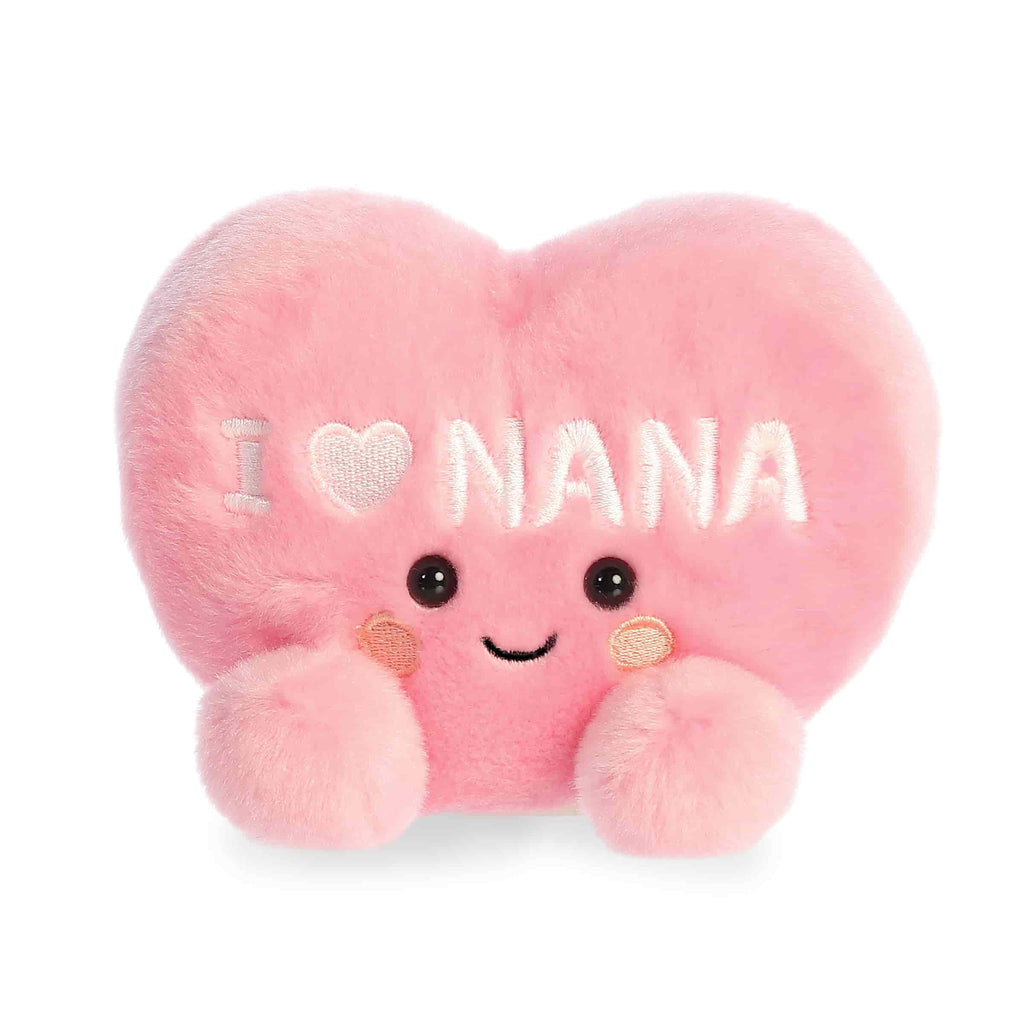 Aurora Palm Pals I Love Nana Heart 5 inch Plush Stuffed Animal Toy