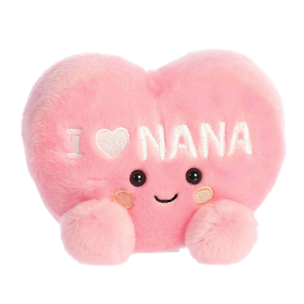 Aurora Palm Pals I Love Nana Heart 5 inch Plush Stuffed Animal Toy