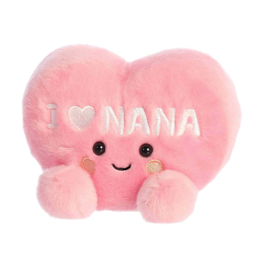 Aurora Palm Pals I Love Nana Heart 5 inch Plush Stuffed Animal Toy