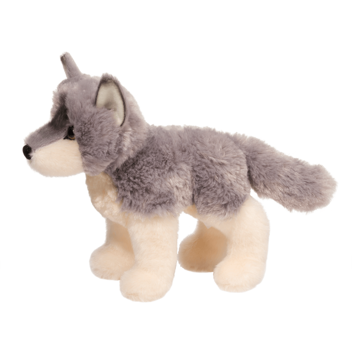 Douglas Cuddle Ashes Wolf 8" Plush Stuffed Animal Toy #4036