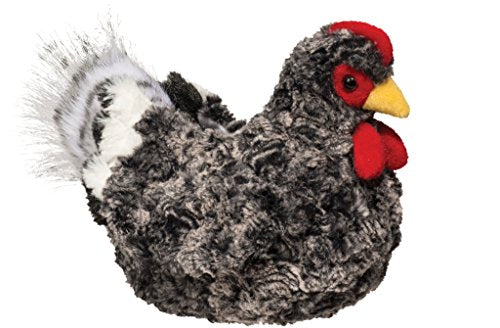 Douglas Cuddle Pepper Black Multi Hen 8.5" Plush Stuffed Animal Toy #1785