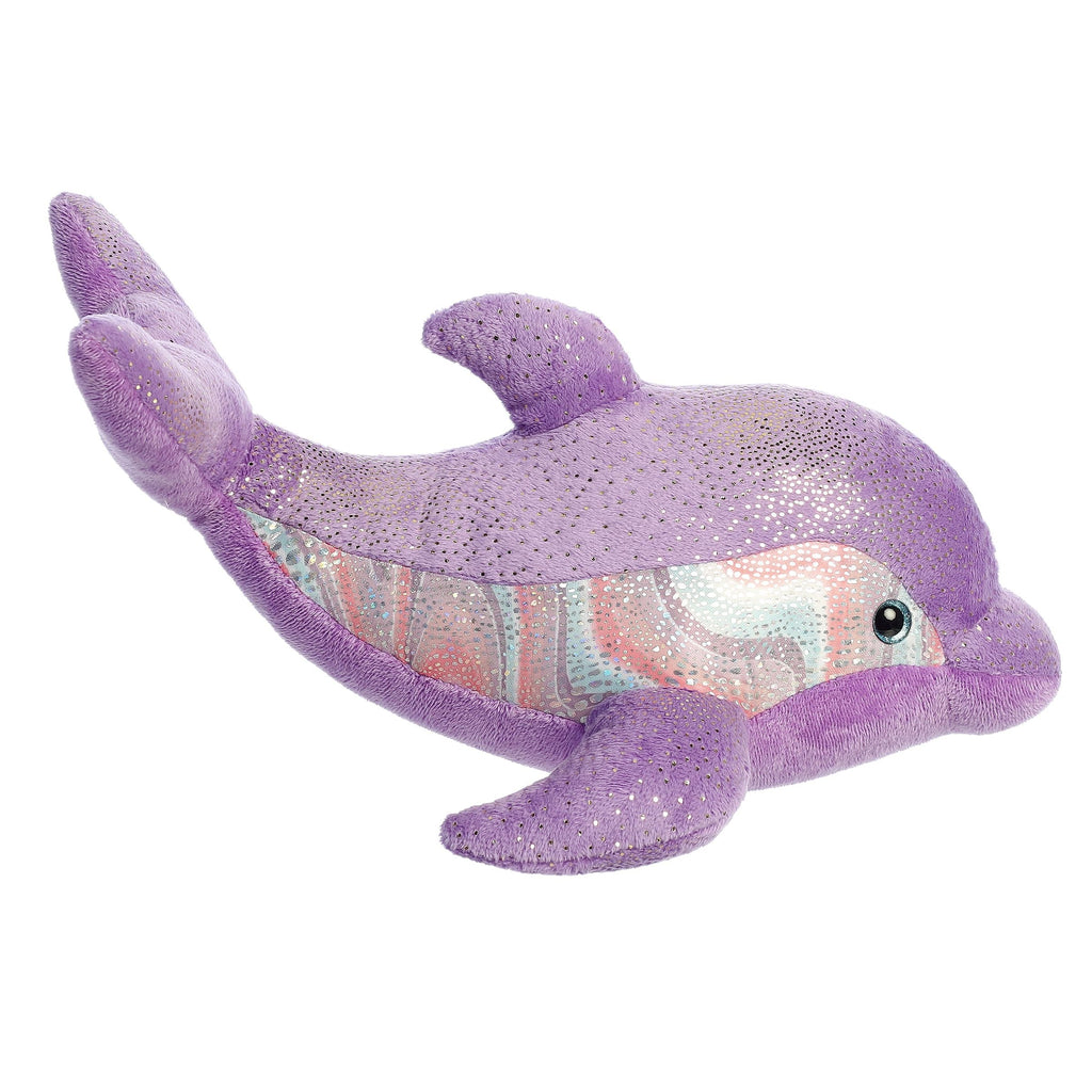 Aurora Destination Nation Purple Dolphin 12 inch Plush Stuffed Animal Toy
