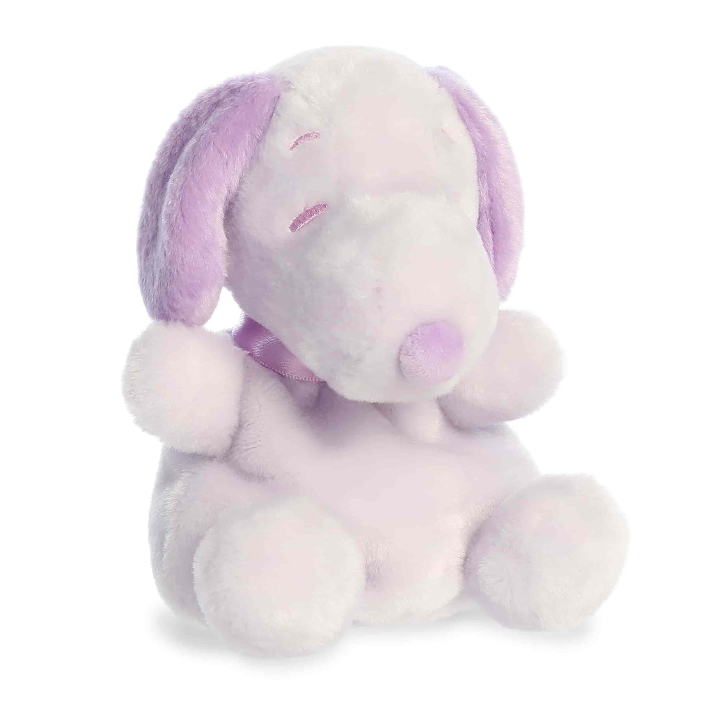 Spring Snoopy Purple Palm Pals plush alternate view