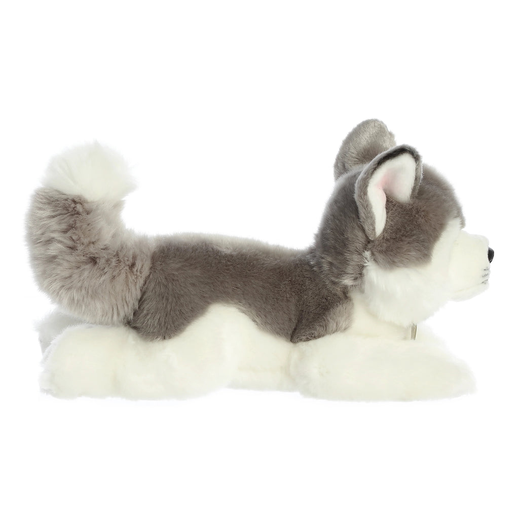 Aurora Realistic Miyoni Husky Gray 11 " 10834 Plush Stuffed Animal Toy