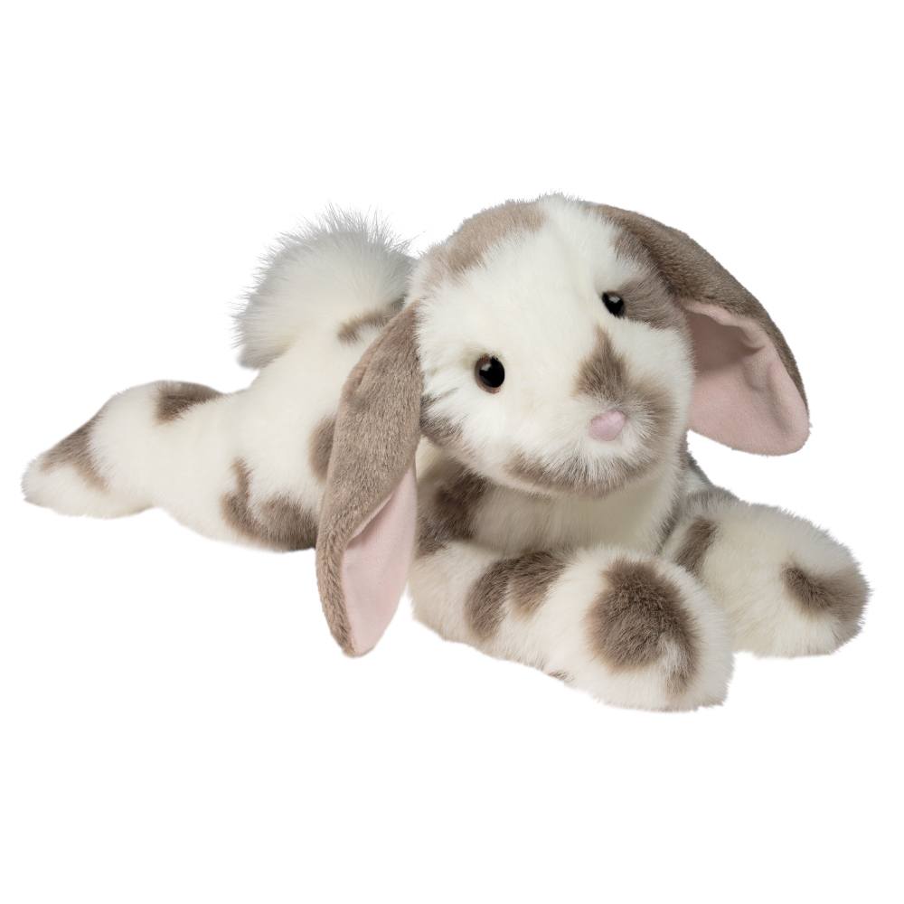 Douglas Cuddle Ramsey DLux Gray Spotted Bunny 18" Plush Stuffed Animal #14862