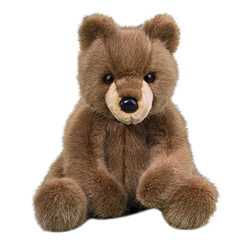 Douglas Cuddle Lincoln DLux Brown Bear 14" Plush Stuffed Animal Toy #4531