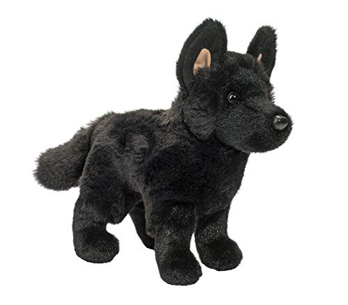 Douglas Cuddle Harko Black German Shepherd 8" Plush Stuffed Animal Toy #3979
