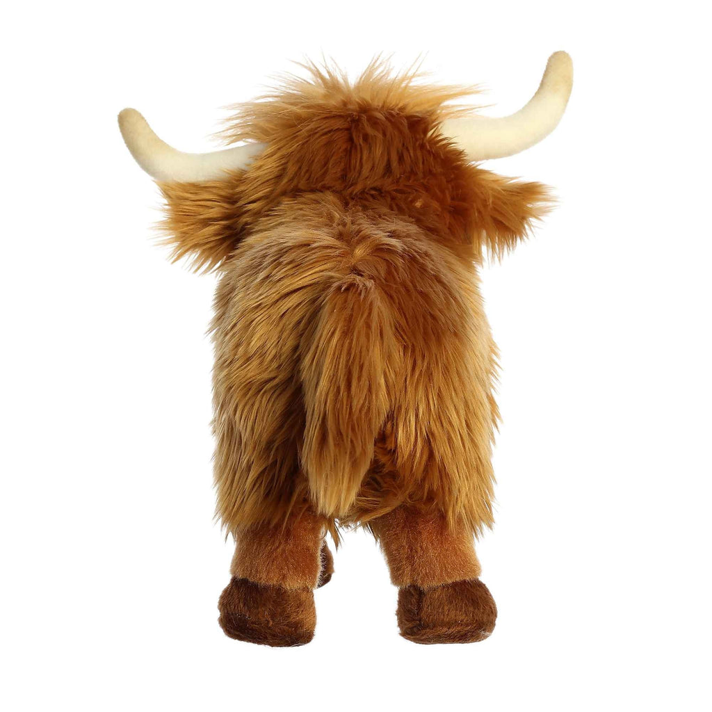 Aurora Realistic Miyoni Highland Cattle Plush Stuffed Animal Toy 10" #26436